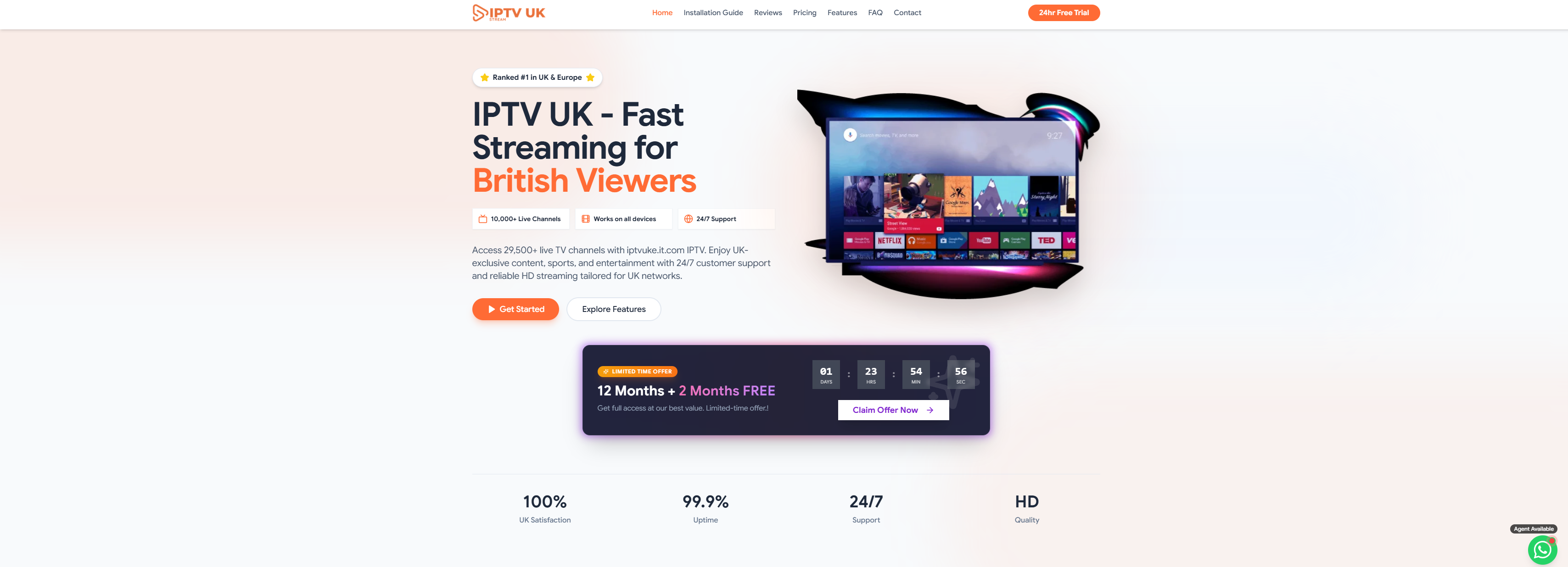 Best IPTV UK Services in 2026 – Affordable & High-Quality Streaming